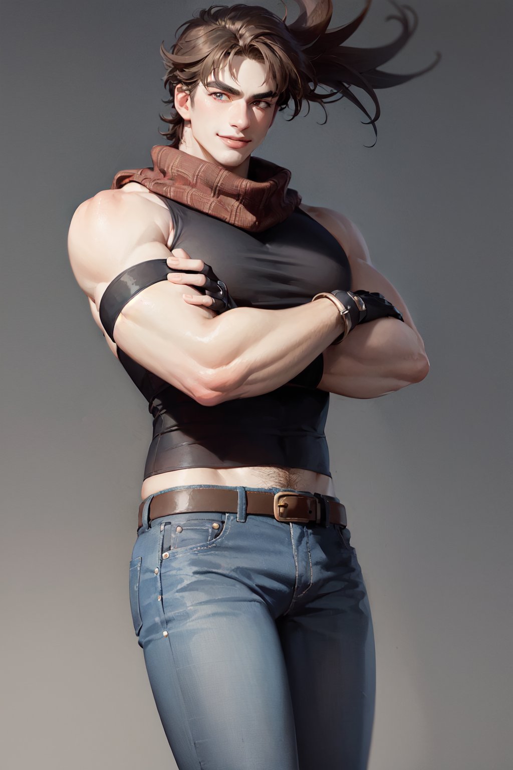 00162-50889025-(masterpiece, best quality_1.2), , cowboy shot, solo, male focus, 1boy, joseph joestar, muscular male, smile, closed mouth, look.jpg
